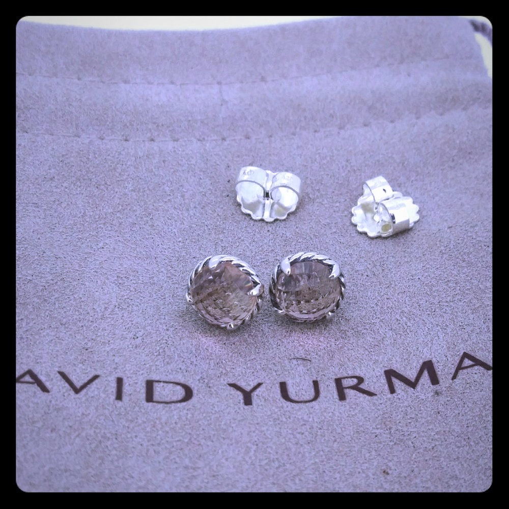 David Yurman Chetaline morganite earrings